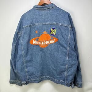 Vintage 90s Nickelodeon Nick At Nite Denim Jacket 2XL